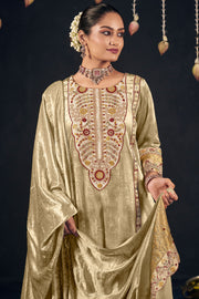 Viscose Velvet Heavy Embroidered Function Wear Designer Long Palazzo Salwar Kameez